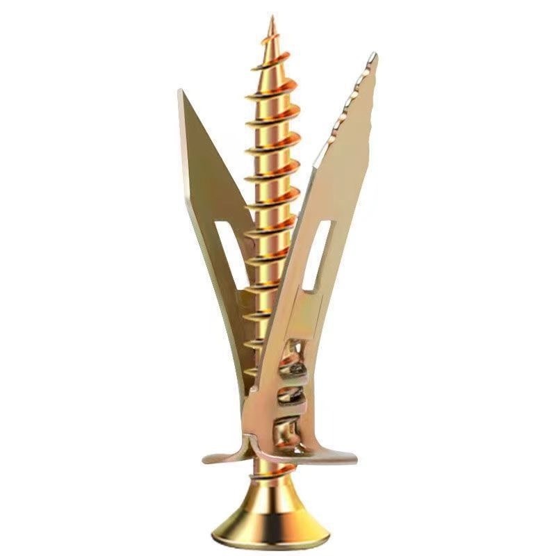 50ตัว พุกยิบซั่มสกรู สกรูงานไม้ สกรูปลายสว่าน พุกผีเสื้อเหล็ก (พุกยิบซั่ม+สกรู) พุกเหล็ก - รูปที่ 3