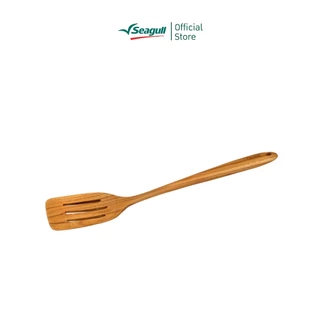 Seagull ตะหลิวกรองยาว ไม้สัก Slotted Turner (L) Teak wood