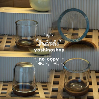 yashinoshop🚀[ส่งด่วนจาก กทม.]🍵 สั่งได้ 1 ใบ ต่อ 1 ออเดอร์เท่านั้น aesthetic 320ml แก้วใส แก้วมัทฉะ ทรงกระบอก แก้วหนา