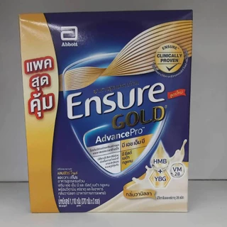 Ensure Gold AVPro สูตรใหม่ 1110G (370Gx3) ถุุงเติม 3 ถุง เอนชัวร์ รส วนิลลา ธัญพืช อัลมอนด์