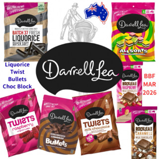 Darrell Lea Australia 🇦🇺 Liquorice Twist Bullets Block (BBF …