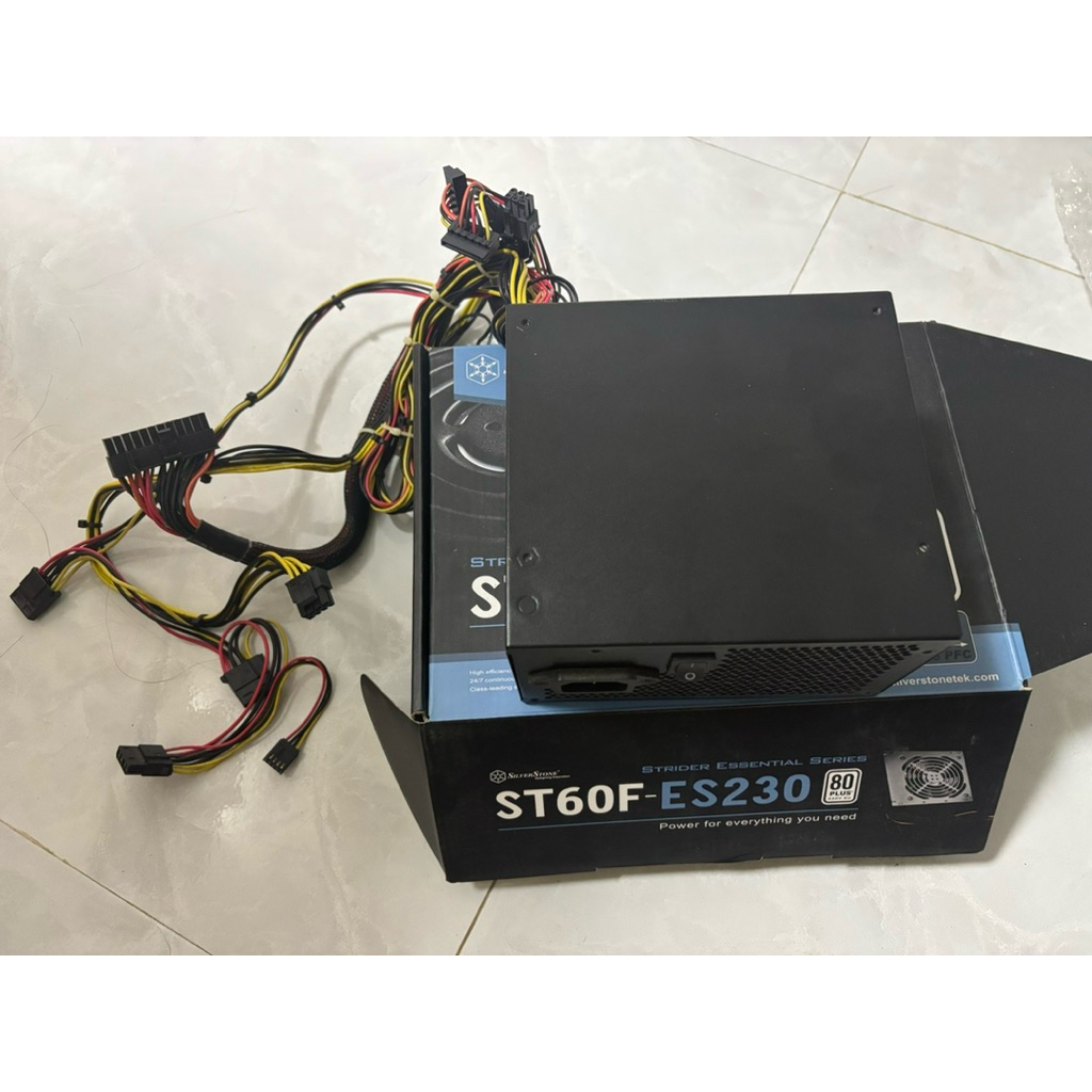 มือสองสภาพดี SILVERSTONE ST50F-ES230 V2.0 600w PSU - power supply unit เพาเวอร์คอม เพาเวอร์ซัพพลายคอ