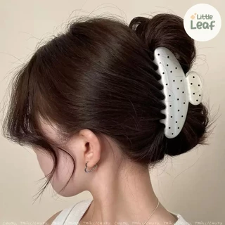 Pokadot Claw Clip - กิ๊บหนีบผมลายจุดสุดน่ารัก สไตล์เกาหลี สวยหรู แมชท์ได้ทุกลุค
