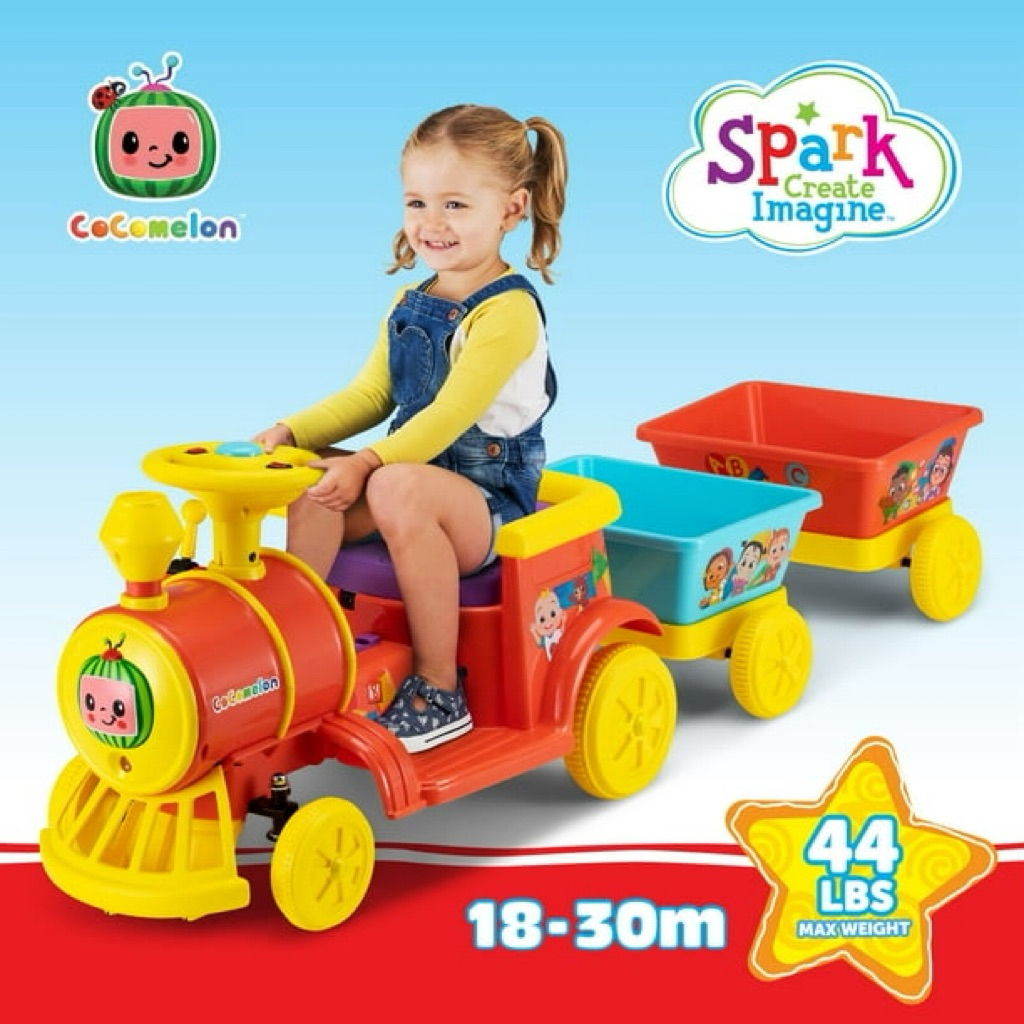 รถไฟ CoComelon Choo Choo Train 6V Ride-On
