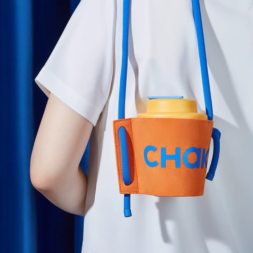 ปลอกใส่แก้ว พร้อมสายสะพาย สำหรับ CHAKOLAB รุ่น COFFEE CUP : Sleeve cup set ชาโคแล็ป ลิขสิทธิ์แท้