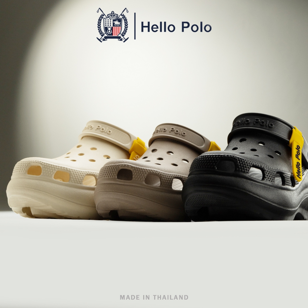 Hello Polo รองเท้าแตะผู้หญิ  รองเท้าแฟชั่นลําลอง  วัสดุ EVA ทนต่อการสึกหรอ กันลื่น พื้นหนา เหมาะกับฤดูร้อน HP8052