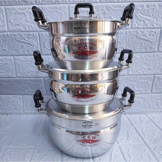 ชุดหม้ออลูมิเนียม 3 ชิ้น ( รวมฝา ) หม้ออลูมิเนียม 2 หู หม้อข…