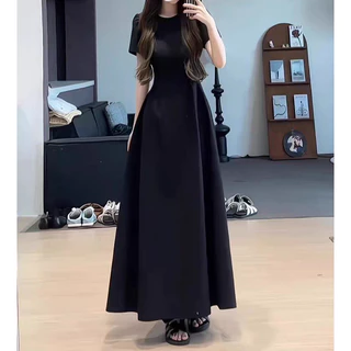 EVIOVIO【S-6XL】เดรสแขนสั้นฤดูร้อน สไตล์ฝรั่งเศส ทรงเอ (A-Line) เพิ่มลุคแฟชั่นสุดหรู ชุดเดรสผู้หญิงพลัสไซส์ ชุดไปงานแต่ง✨