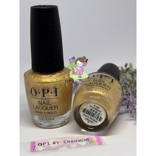 พร้อมส่ง OPI Suzi’s Slinging Mezcal  สีทองอ่อน ในเนื้อสีมีชิ…