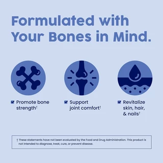 Wellness Collagen Bone Complete With Calcium,Magnesium D3 K2 การเจริญเติบโตของกระดูกและการดูดซึมแคลเซียม 120pcs