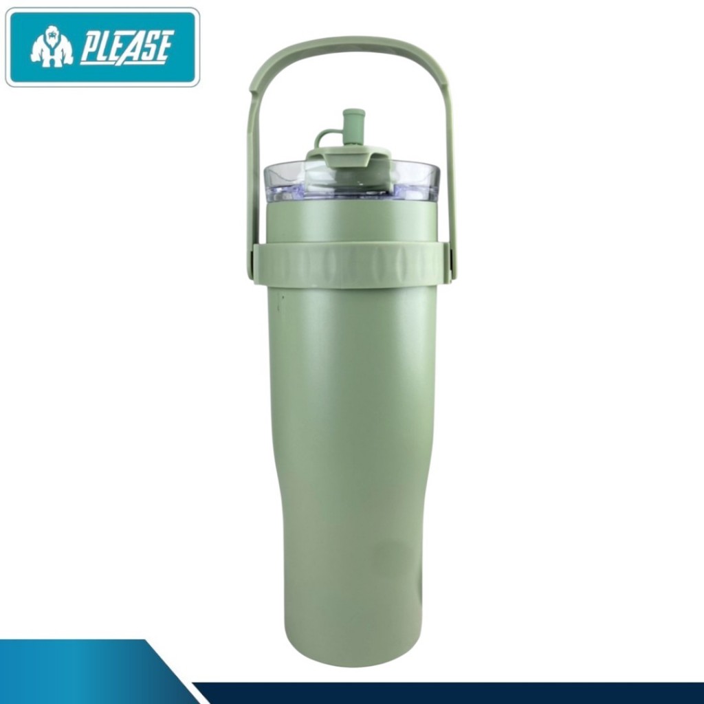 กระบอกน้ำเก็บความเย็น ขนาด1200 ml มาพร้อมหูหิ้วพรีออเดอร์ไม่เกิน 3 วัน เก็บความเย็น 8-16 ชั่วโมง พกพาง่าย ไม่เหมือนใคร ส - รูปที่ 3