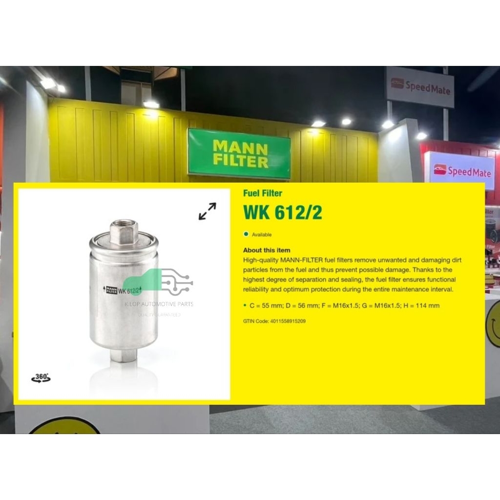 WK612/2 กรองเบนซิน DISCOVERY I & II , RANG ROVER I & II (2.5 & 4.0) / JAGUAR XJ, XJR & XJS, XJSC : M