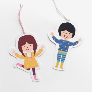 Boy or Girl ป้ายแท็กรูปเด็กผู้หญิงและเด็กผู้ชาย การ์ดอวยพร ป…