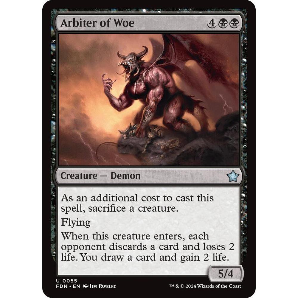 MTG : Arbiter of Woe - Foundations (FDN)