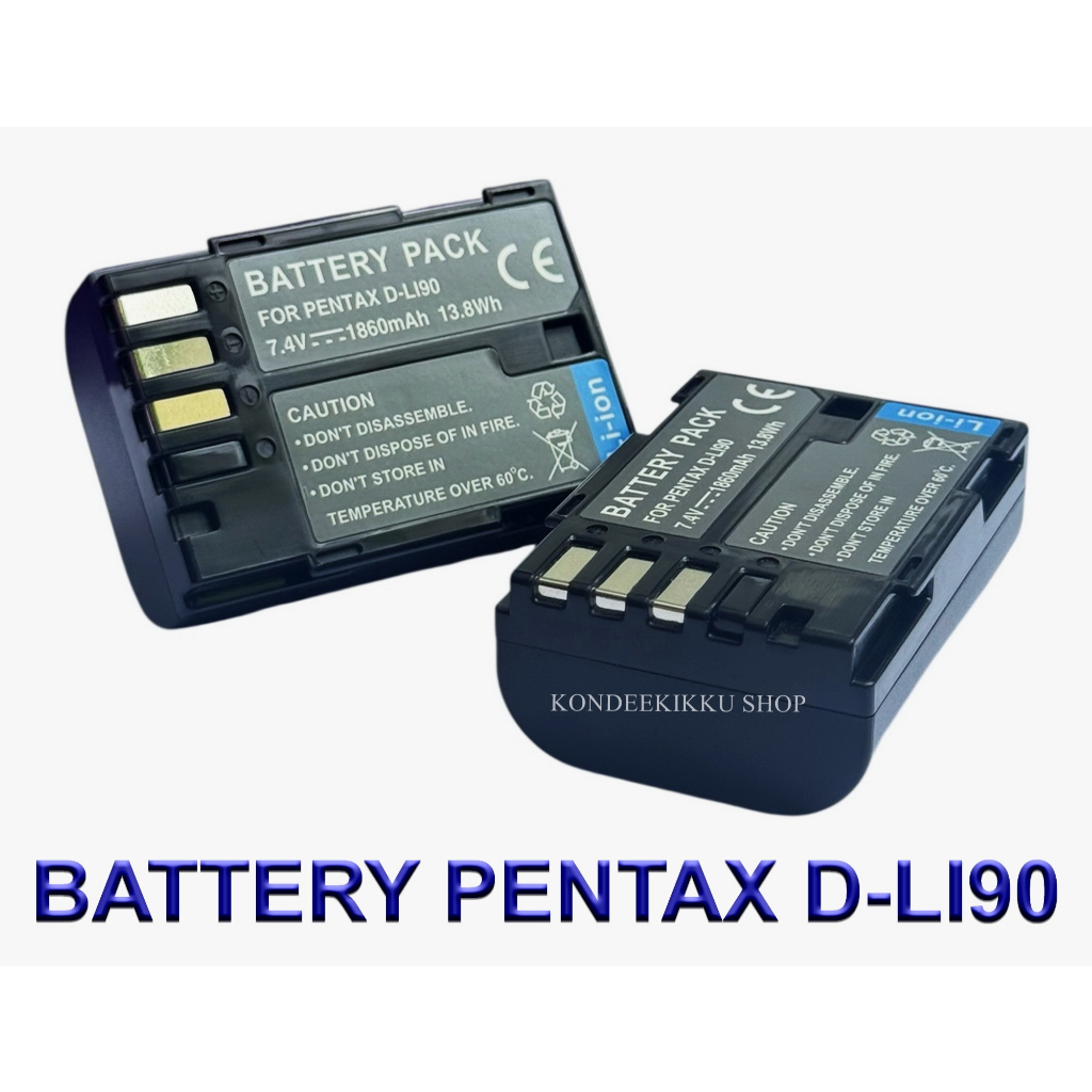 D-LI90 \ DLI90 Camera Battery For Pentax 645D,645Z,K-1,K-1 II,K-3,K-3 II,K-3 III,K-5,K-5 II,K-5 IIs,