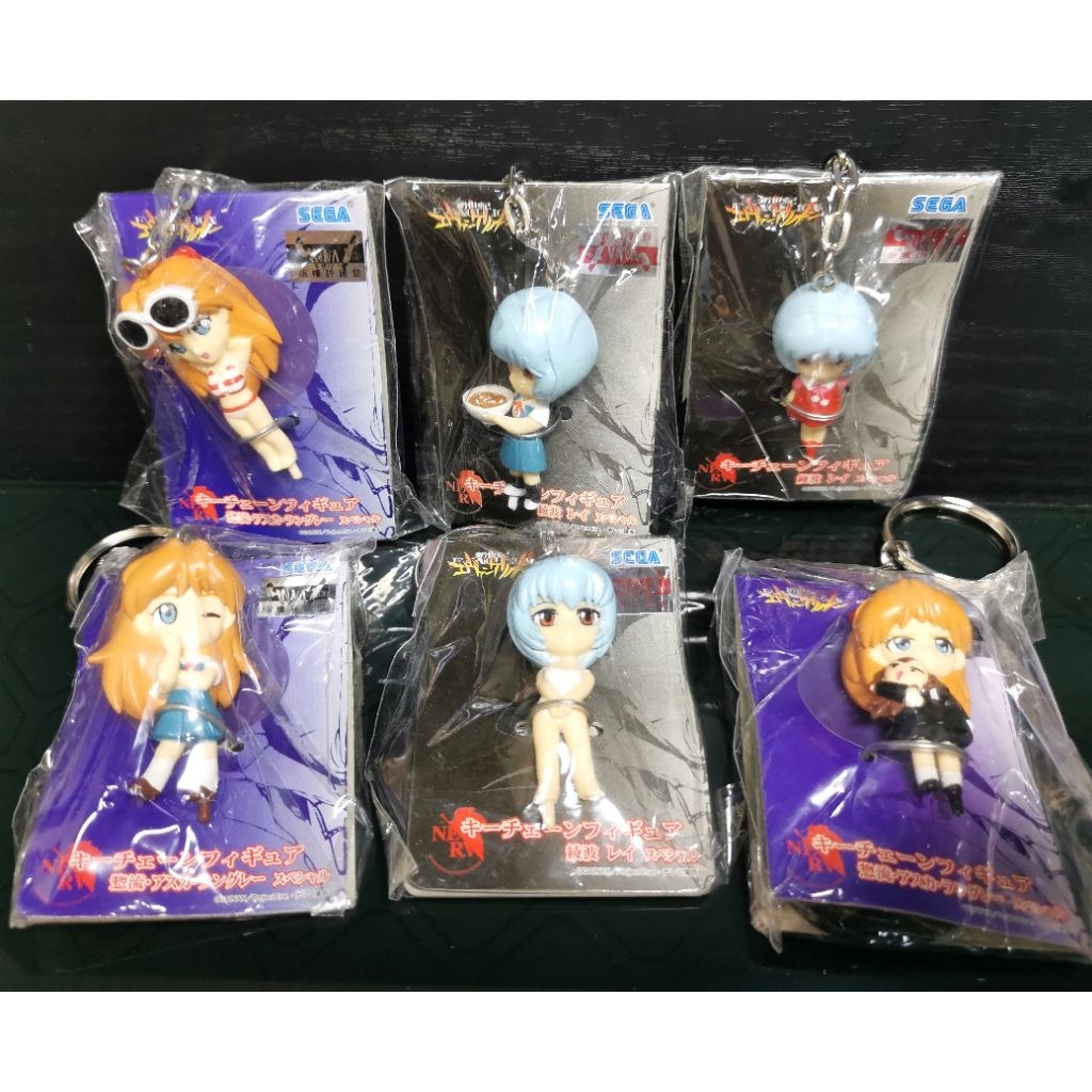 Evangelion Keychain Figure Asuka & Rei Special