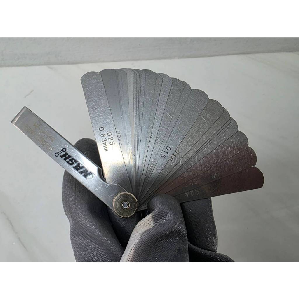 NASHI ฟิลเลอร์เกจ์ 26 ใบ Blade ตัวเลขปั๊มลงใบ เจอน้ำมัน ไม่หลุด ไม่ลอก