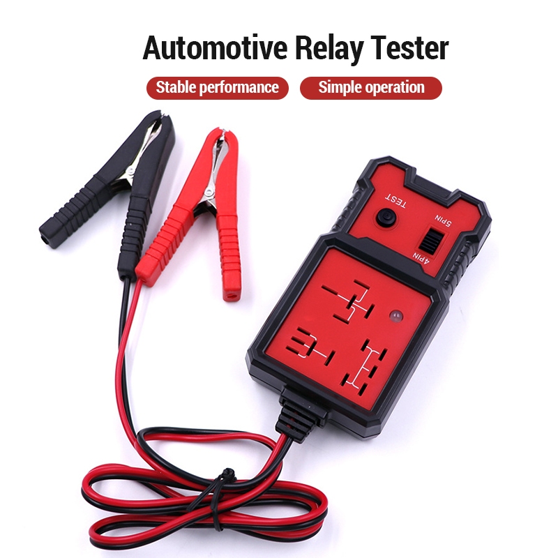 เครื่องทดสอบรีเลย์รถ 12V/24V เครื่องมือวินิจฉัยรีเลย์รถยนต์ Car Relay Tester
