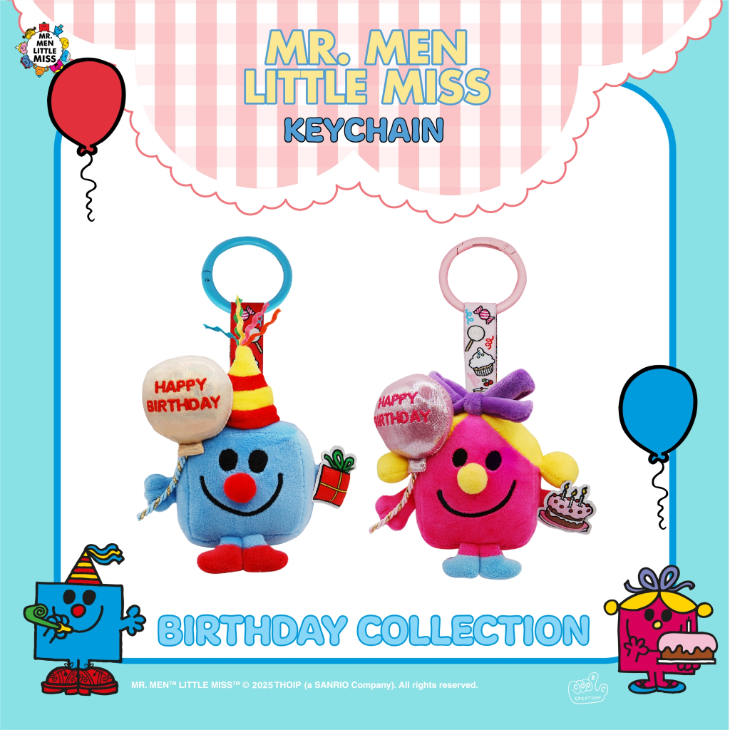 KEYCHAIN BIRTHDAY COLLECTION (Mr.Men Little Miss)