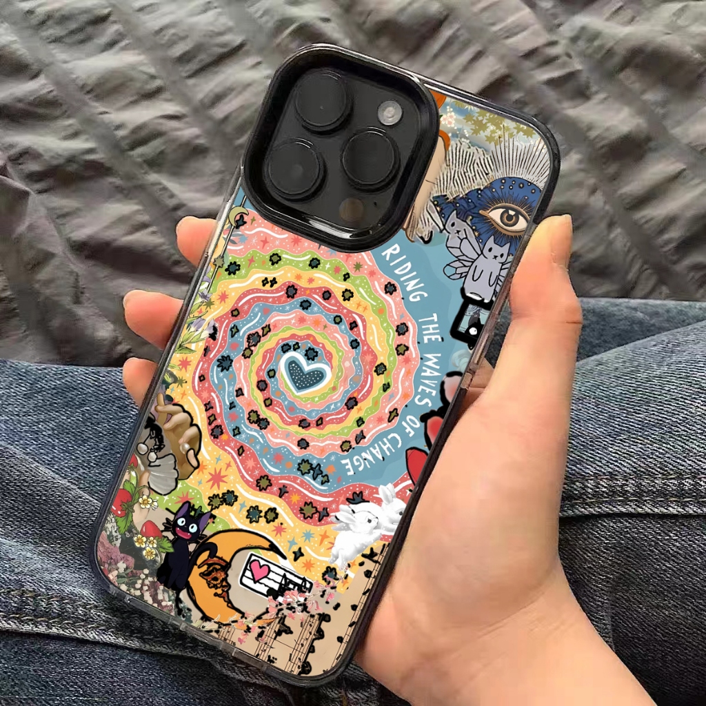 เคส For iPhone 12 13 14 15 16 Pro MAX 7 8 14 15 Plus X XR XS MAX SE ไอโฟน11 เคสโทรศัพท์มือถือแฟชั่นการ์ตูนอนิเมะสุดหรู ราคา ถูกที่สุด ดีลบีเคเค แกลเลอรีภาพที่ 2