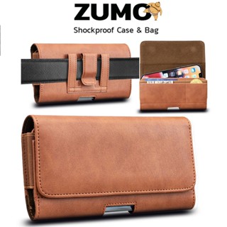 ZUMO มี 2 สี ซอง กระเป๋า หนัง คาดเอว เหน็บเอว ใส่มือถือ ใส่โ…