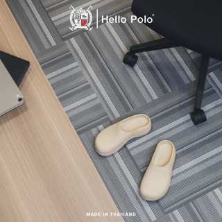 Hello Polo ผู้หญิง รองเท้าแฟชั่นลําลอง  รองเท้าหัวโต ขาว 3.5cm พื้นหนา กันลื่น กันน้ำ ทนต่อการสึกหรอ  เหมาะกับฤดู hp8009