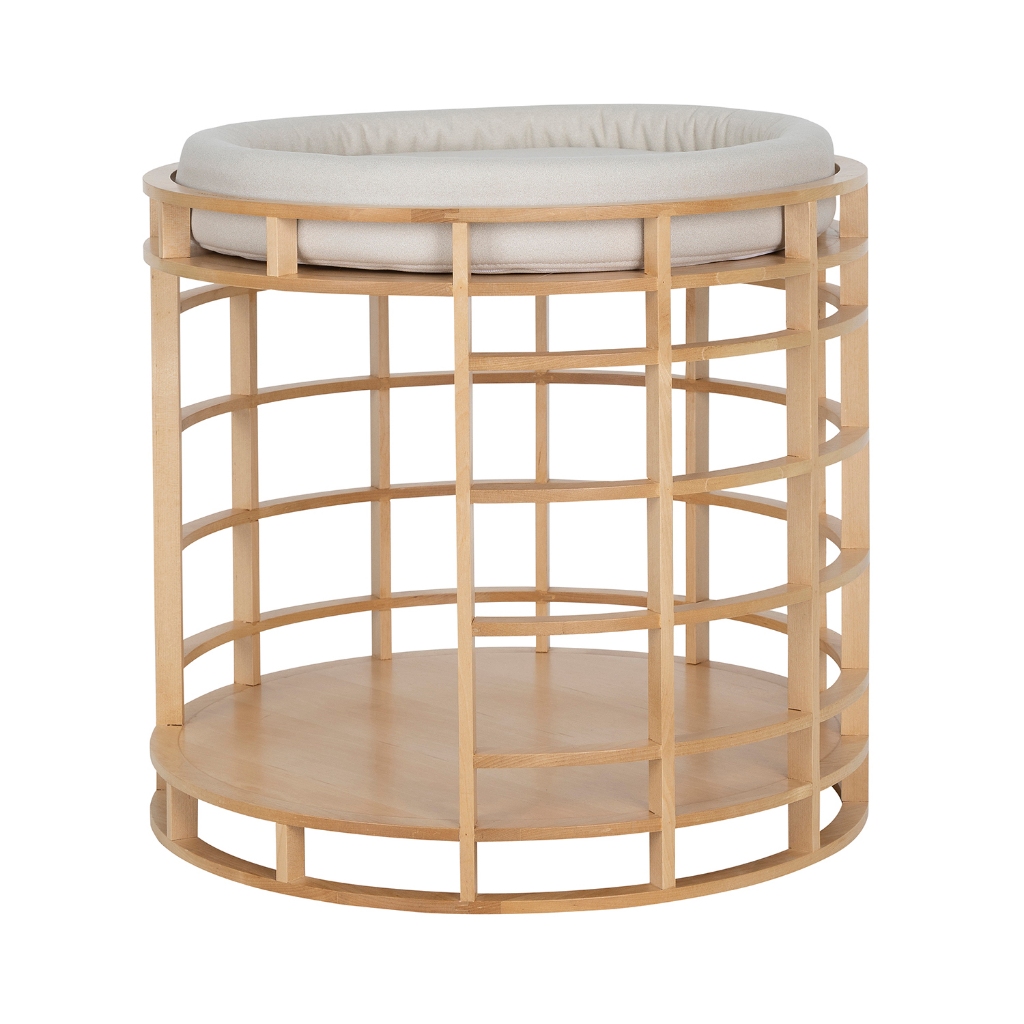 Modernform PET FURNITURE รุ่น MARU สีไม้บีช ผ้าครีม