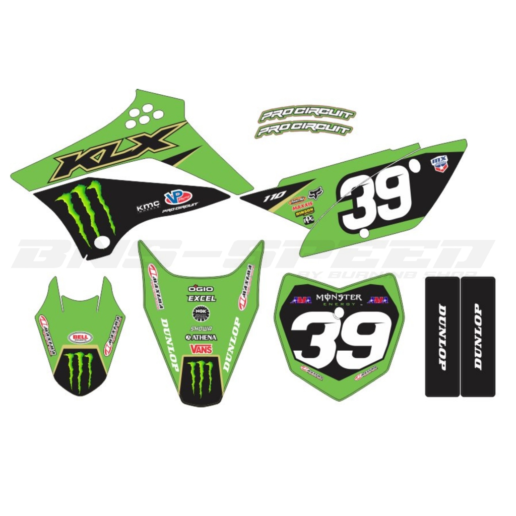 สติ๊กเกอร์ KLX110L/RL (สั่งทำ 1-3 วัน)