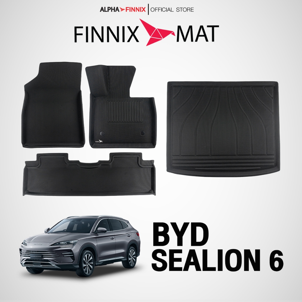 BYD พรมปูพื้นรถยนต์ BYD SEALION 6 แบรนด์ Alpha Finnix