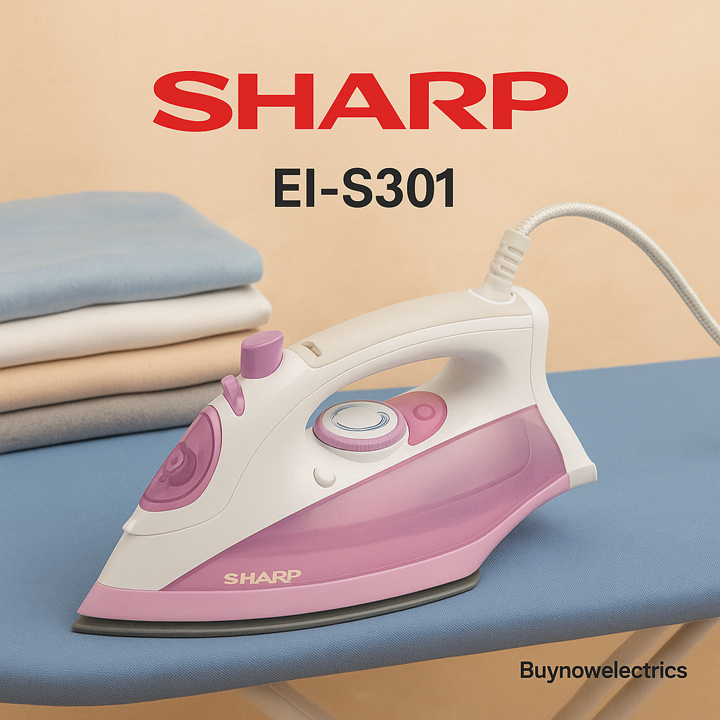 เตารีดไอน้ำ SHARP รุ่น EI-S301 รับประกันแผ่นความร้อน 2 ปีเต็ม