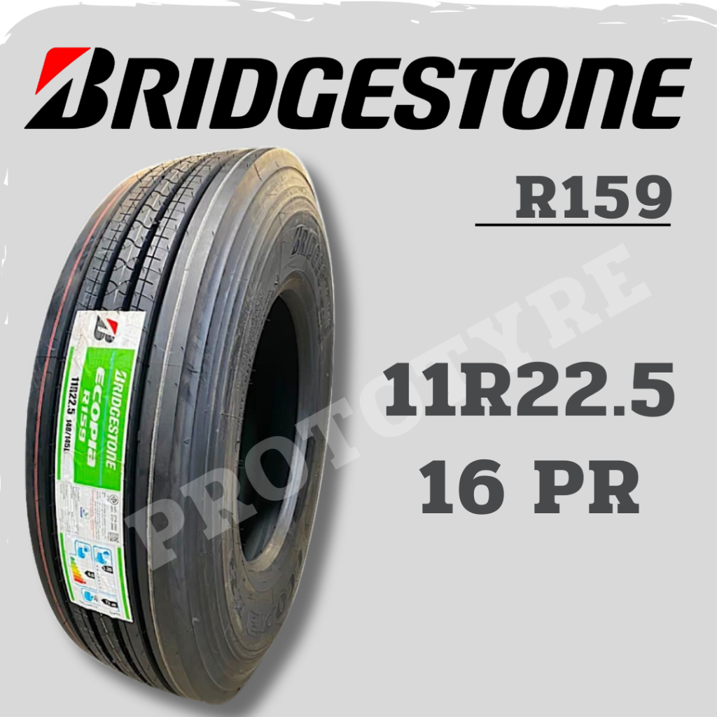 ยางรถบรรทุกเรเดียล 11R22.5 16PR ยี่ห้อ Bridgestone รุ่น R159