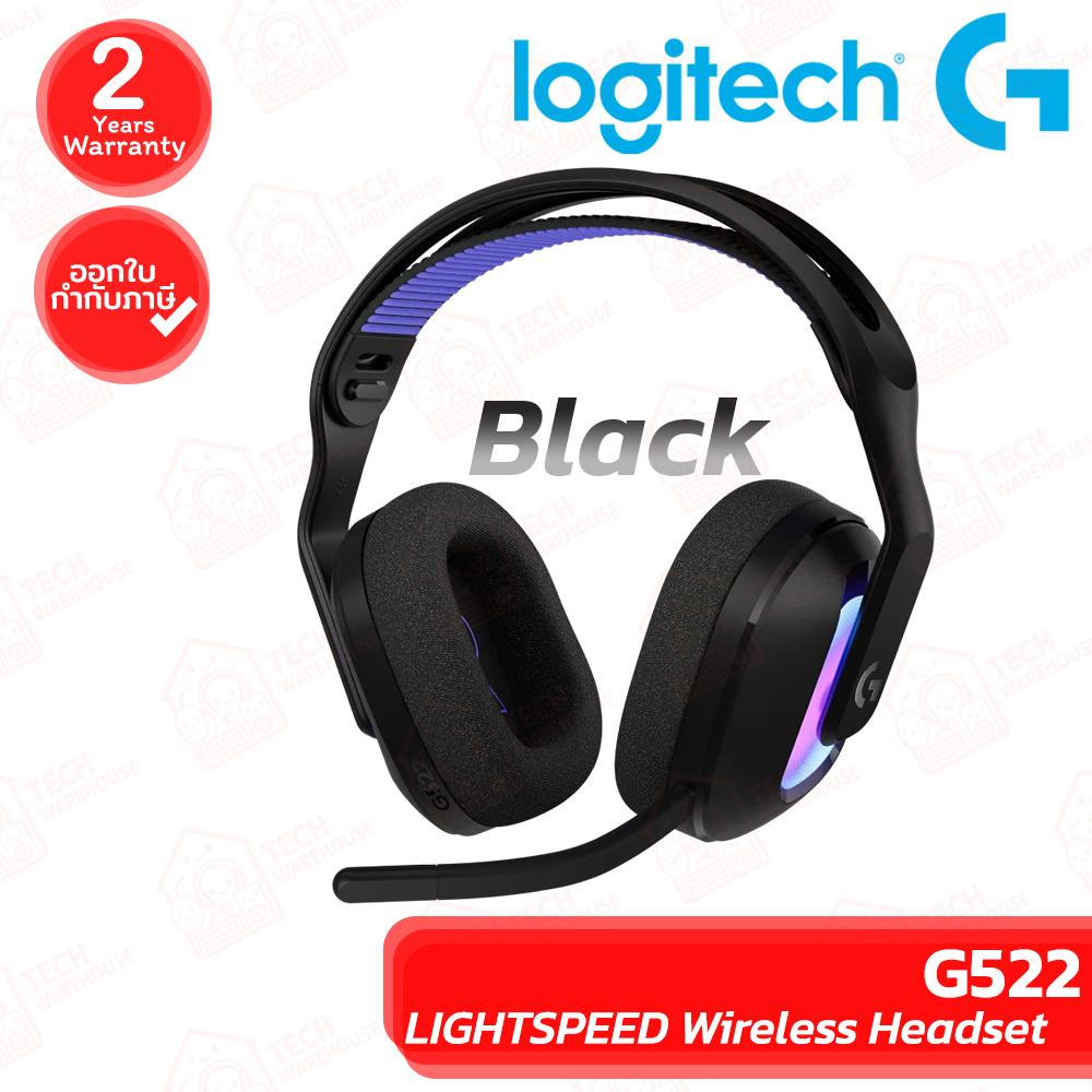 Logitech G522 Lightspeed Wireless Headset [Black] หูฟังเกมมิ่ง ไร้สาย สีดำ ของแท้ ประกันศูนย์ 2ปี