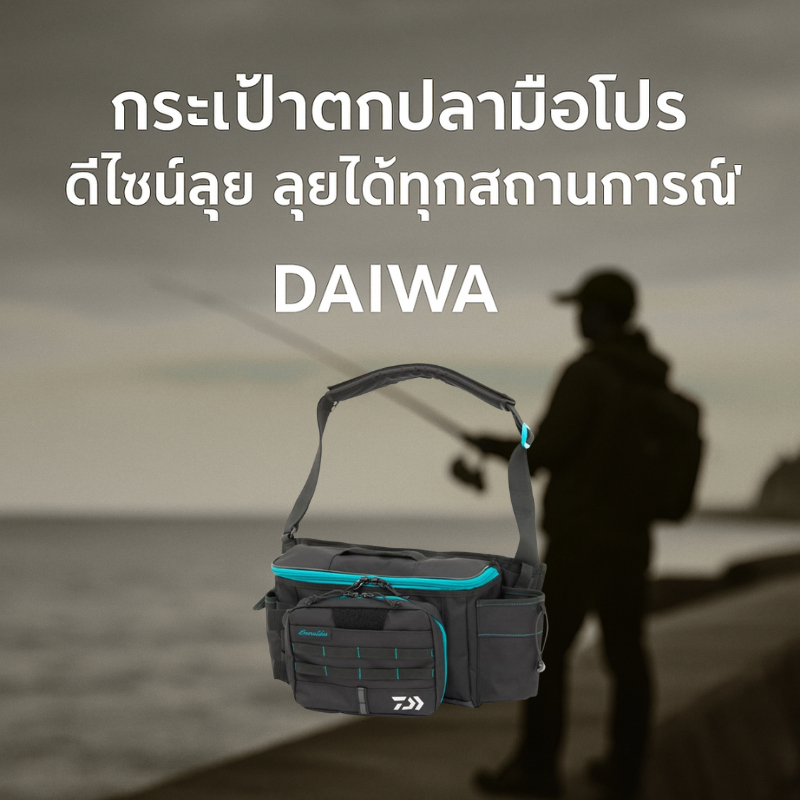 กระเป๋าตกหมึก DAIWA EMERALDAS 2024 สำหรับใส่เหยื่อเอะงิ รุ่นใหม่ แข็งแรง ทนทาน – โปรปัง