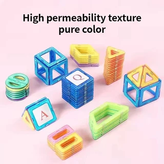 JoyToys บล็อกตัวต่อแม่เหล็ก 3D ของเล่นเตัวต่อแม่เหล็กของเล่นเสริม็่มเหลแม่เหล ตัวต่อแม่เหล็ก เสริมทักษะ ของเล่นเสริมพัฒน
