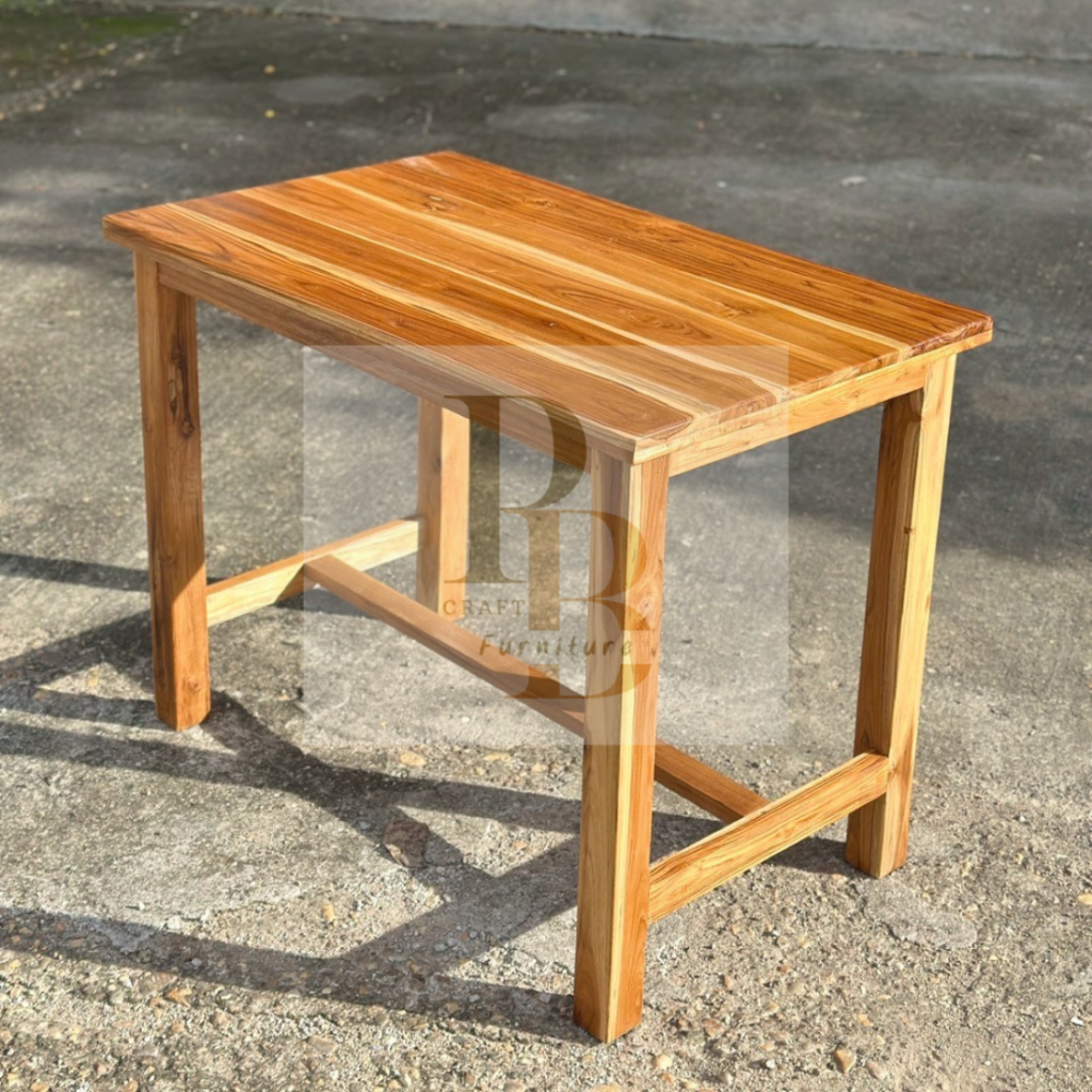โต๊ะทำงาน&อาหาร 60 x100 x75 cm เฟอร์นิเจอร์ไม้สัก (ราคาเฉพาะโต๊ะ) – โปรปัง