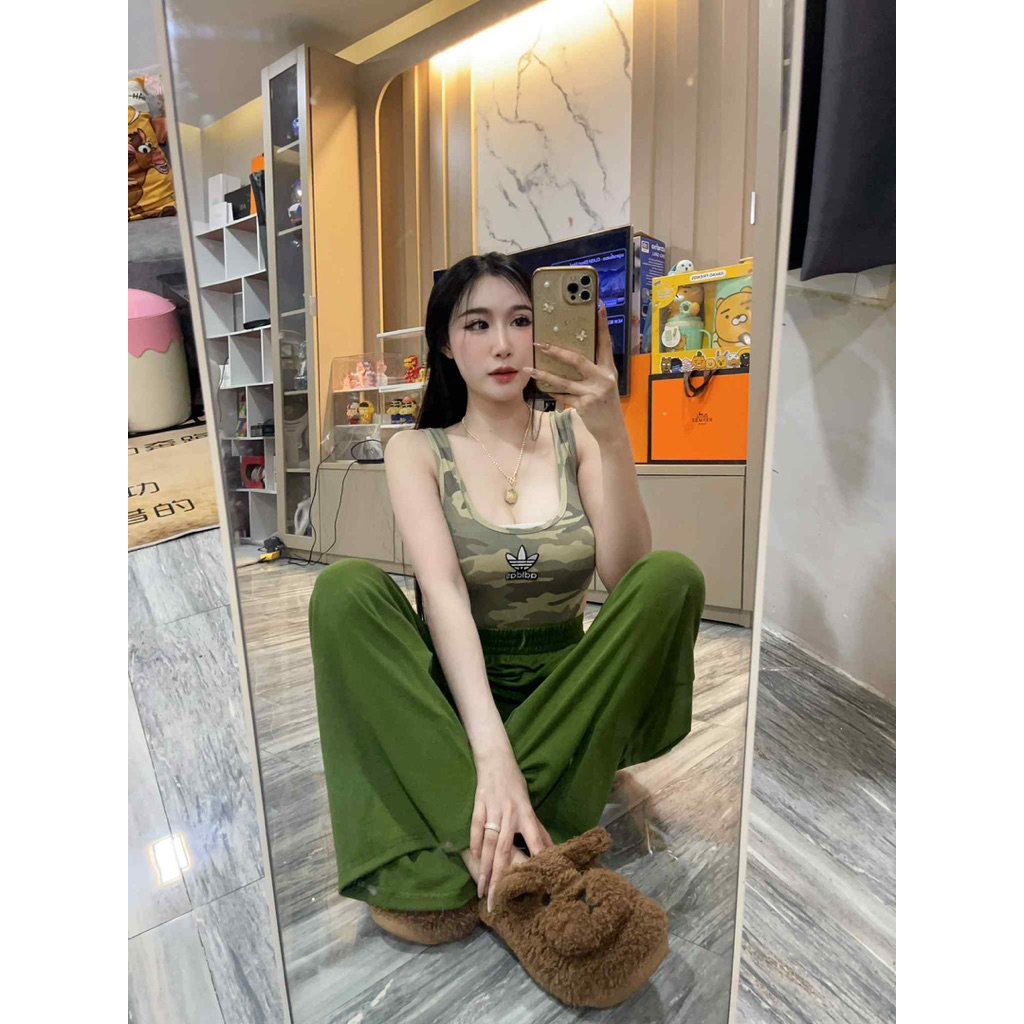 #Nantana Set วอมเทา+บอดี้สูทเว้าทหารเอวอดิดาส วอมเทาป้ายนันทนา แบบใหม่มาแล้วค่าาา บอกเลยจะงานเปียก จะใส่ชิลก็โซจึ้งง