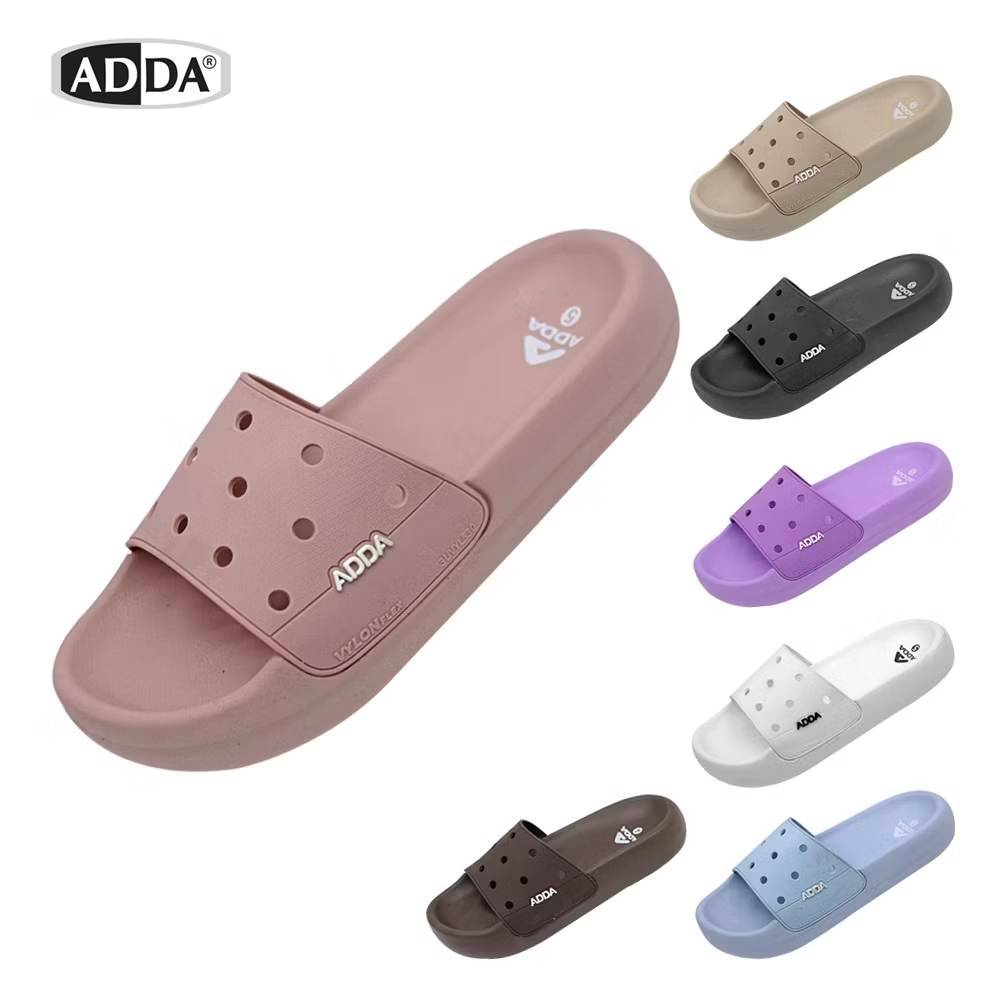 ADDA รุ่น 35E01W1 แตะลุยๆๆ สู้ฝนรอง พื้นนุ่ม  แบบสวม สำหรับผู้หญิง (ไซส์ 4-7) พร้อมส่งด่วน