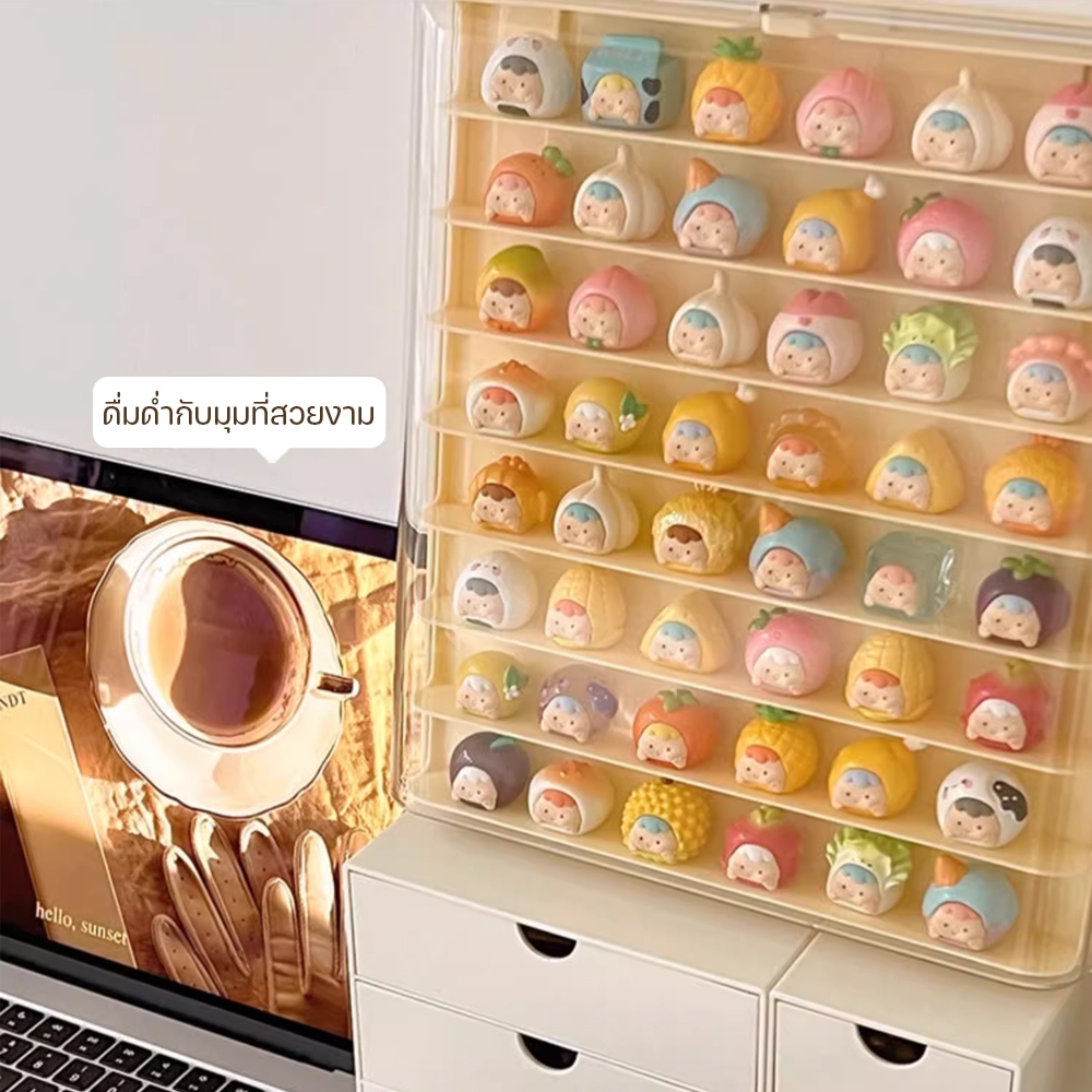 ล่องใส่โมเดล กล่องติดผนัง กล่องใส่ตุ๊กตาโชว์ พลาสติกอย่างดี กันฝุ่นกันความชื้น การออกแบบที่ปิด ทำความสะอาดง่าย - รูปที่ 4