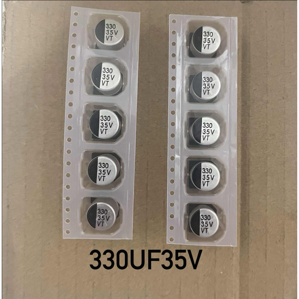 (จำนวน10ชิ้น) 330uf 35v SMD Capacitor ตัวเก็บประจุ