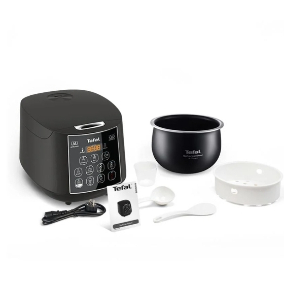 TEFALหม้อหุงข้าว(1.8 ลิตร) รุ่น RK736B66 สีดำอมเทา