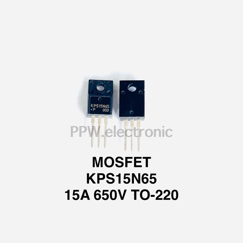 (แพ็ค1ตัว) KPS15N65 N-Channel MOSFET TO-220 15A 650V มอสเฟท kps15n65 15n65 3ขา มอสเฟด KPS 15N65 650v 15a พร้อมส่งในไทย