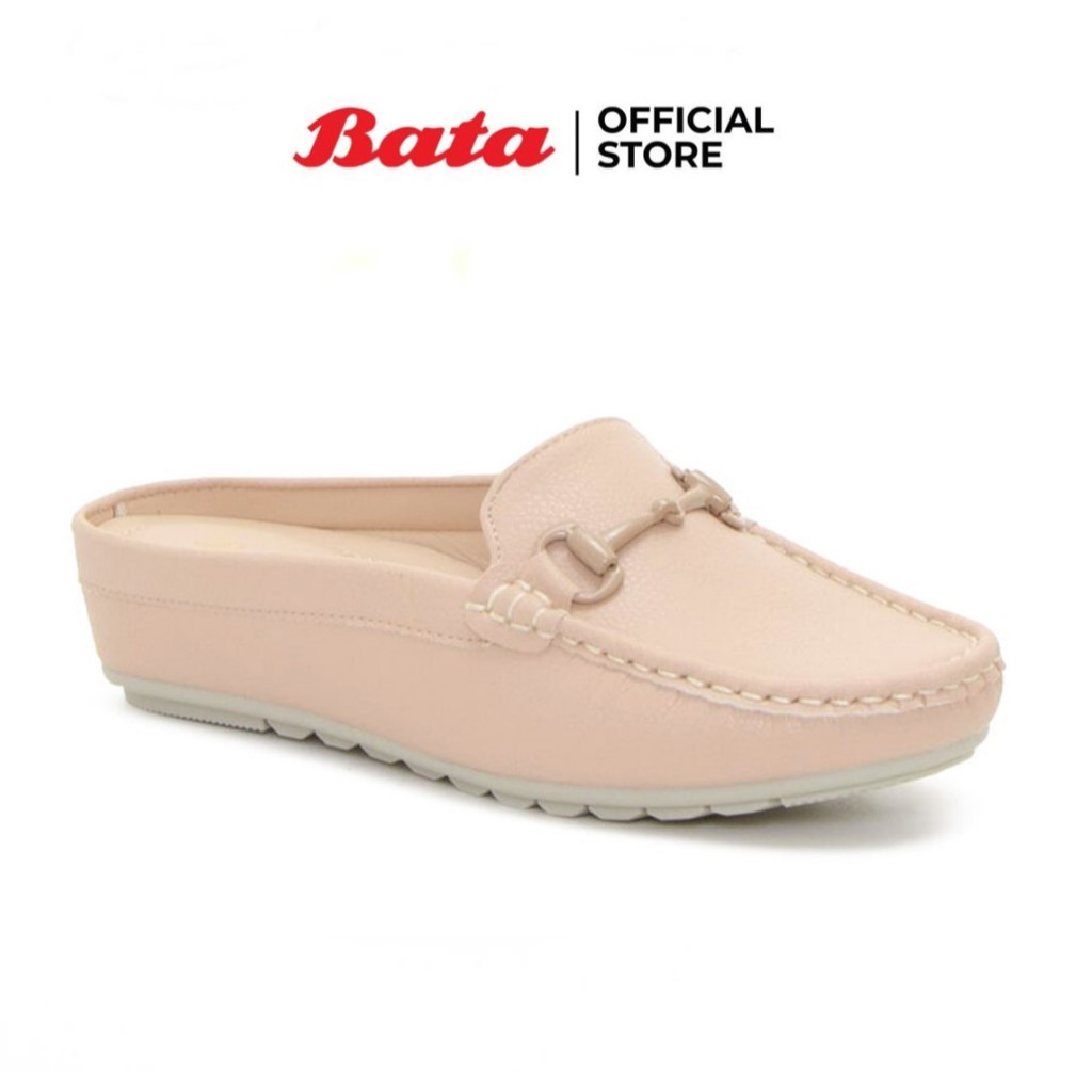 Bata Women's Moccasins รองเท้าส้นแบนสำหรับผู้หญิง รุ่น Sola สีเบจ 6618618