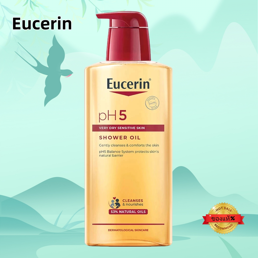 Eucerin pH5 VERY DRY SENSITIVE SKIN SHOWER OIL 400 ML ยูเซอริน ออยล์อาบน้ำผสมน้ำ