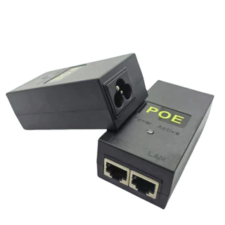 POE Power Injector ใช้ร่วมกันได้ 24V 48V แหล่งจ่ายไฟ POE อะแดปเตอร์อีเทอร์เน็ต POE