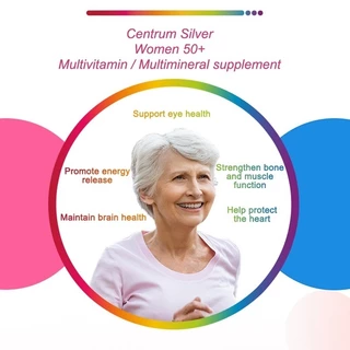 วิตามินรวมสำหรับผู้หญิง วิตามินรวมสำหรับผู้ชาย Centrum Silver Women Men 50+ Multivitamins275Tablets