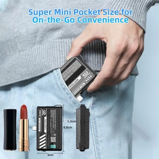 GOOJODOQ 5000mah Powerbank พาวเวอร์แบงค์แคปซูลดิจิตอลพลังทันที Swap การออกแบบรูปลักษณ์ทางกล