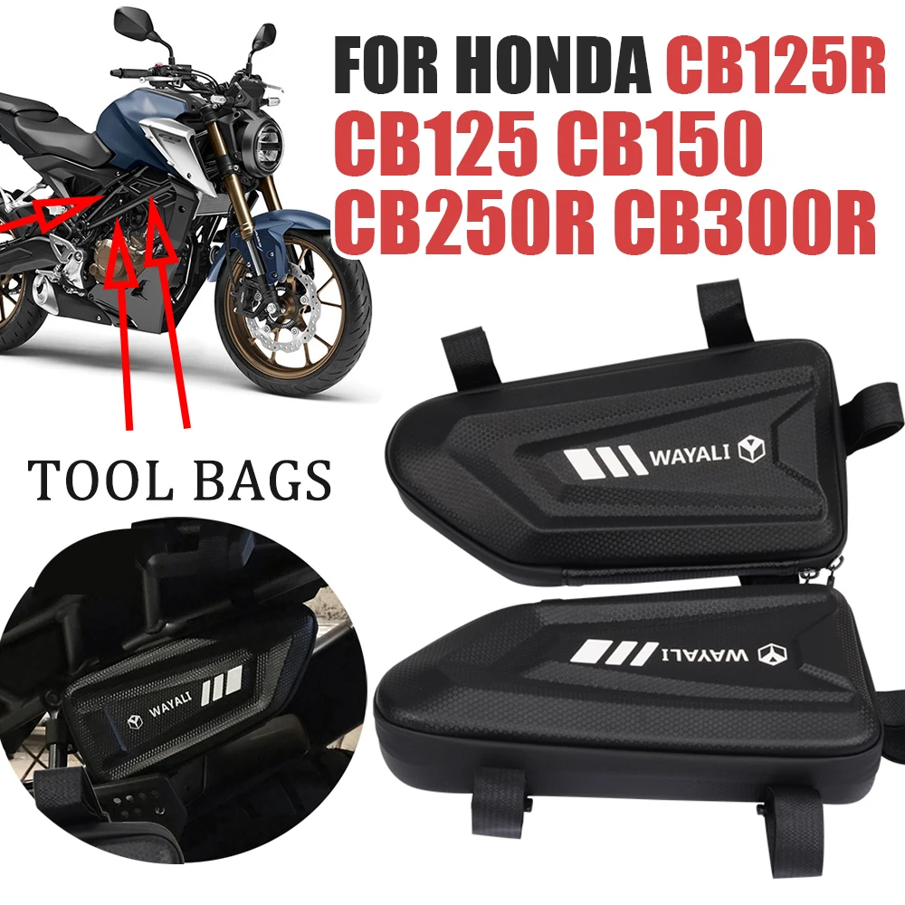 เหมาะสำหรับ Honda CB125R CB250R CB300R  CB150 กระเป๋าเก็บของด้านข้างรถจักรยานยนต์ กระเป๋าสามเหลี่ยม