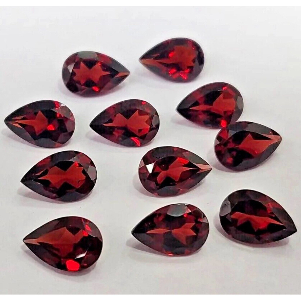Pear shape 1 Tablet Real Gemstone, Red Garnet, Gemstone, Garnet, Garnet, Thai Garnet, Real Gemstone,