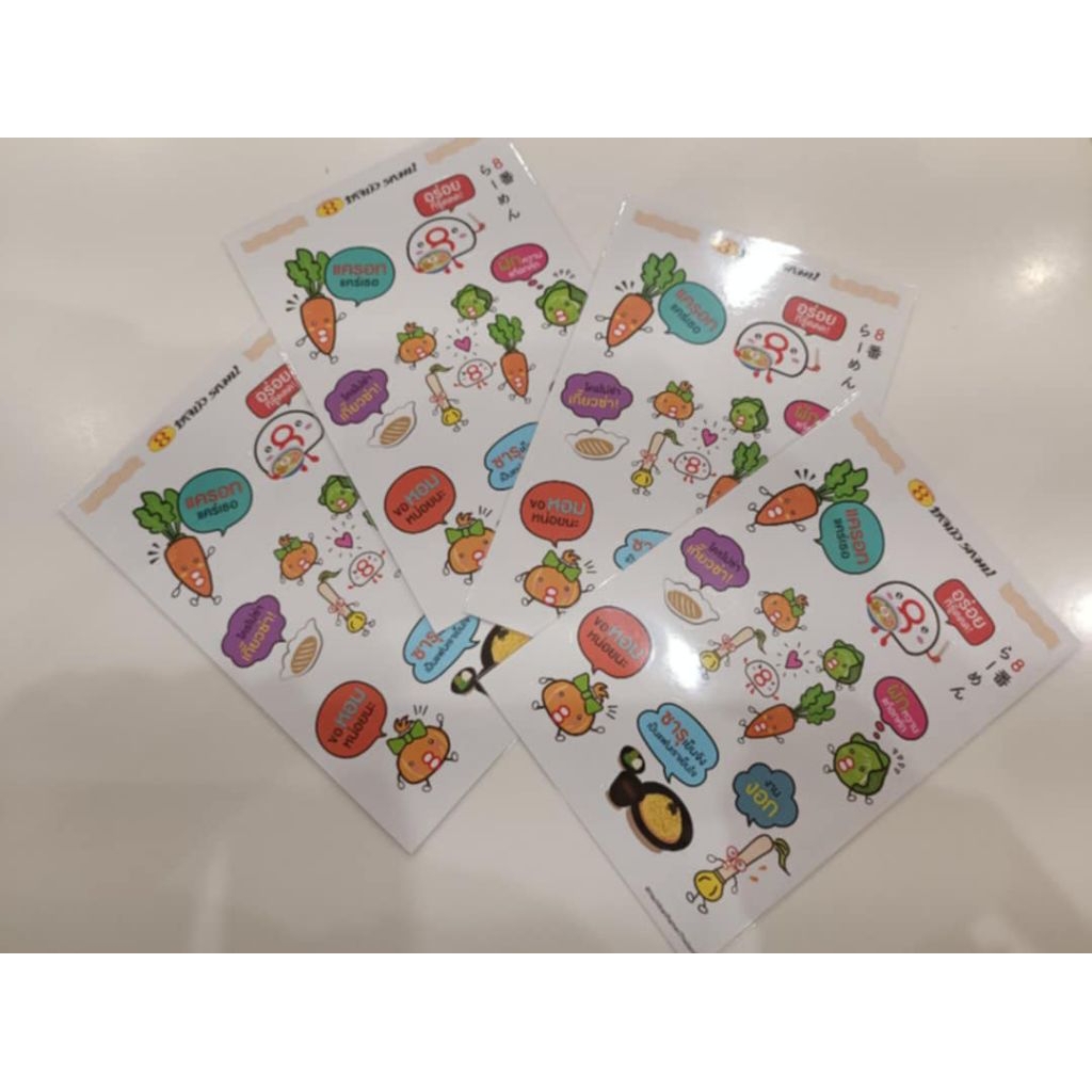 สติ๊กเกอร์limited edition hachiban ramen