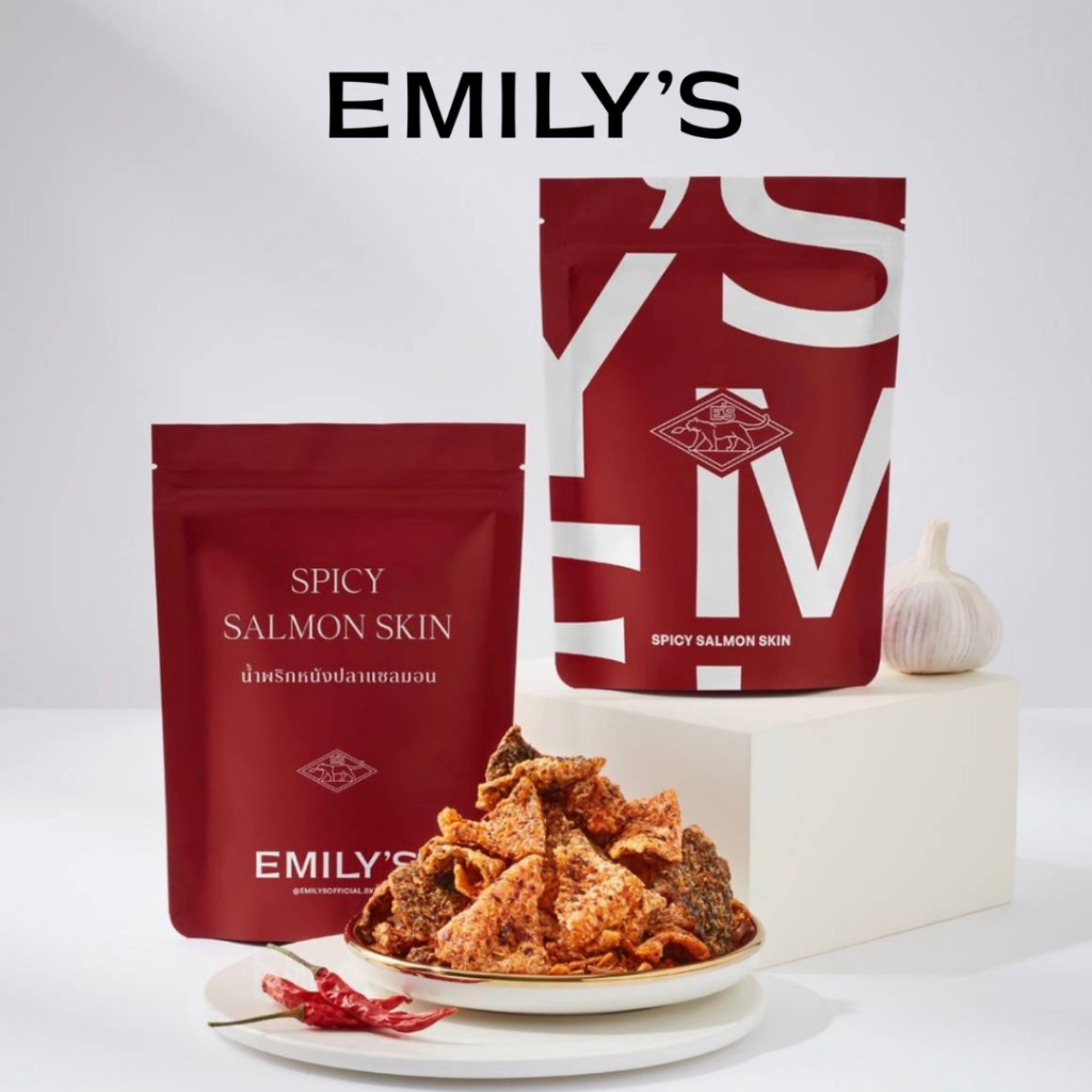 น้ำพริกหนังปลาแซลมอน Emily's Spicy Salmon Skin